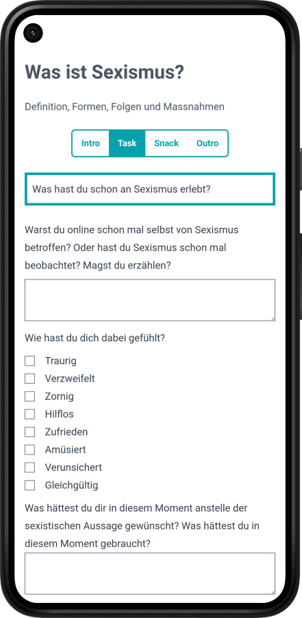 Ansicht Tasks Variation 2